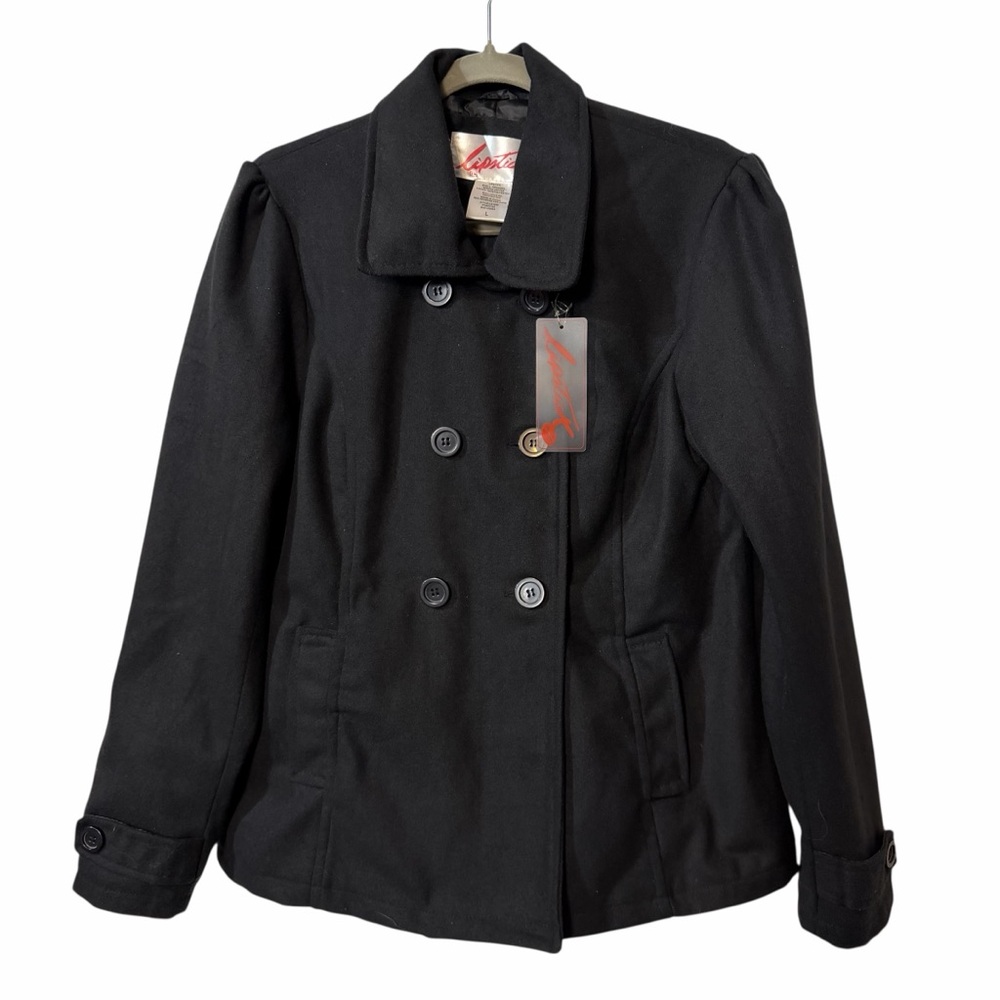 NWT Black Pea Coat by Lipstick